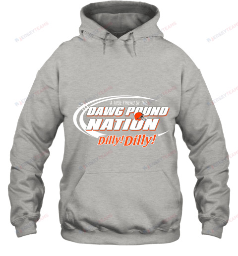 A True Friend Of The Browns Nation Hoodie - Grey