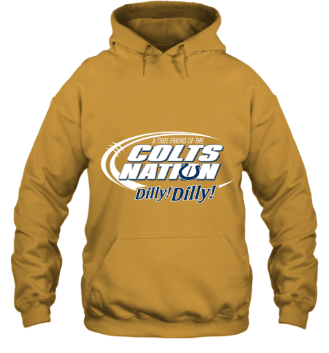 A True Friend Of The Colts Nation Hoodie - Gold