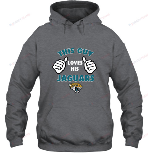 This Guy Loves His Jacksonville Jaguars Hoodie - Charcoal