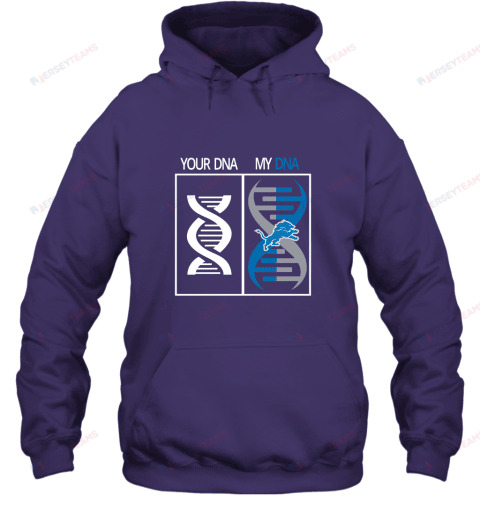 My DNA Is The Detroit Lions Football Hoodie - Purple