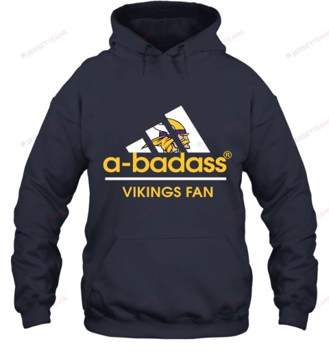 A Badass Minnesota Vikings Mashup  NFL Hoodie - Navy