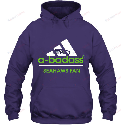 A Badass Seattle Seahawks Mashup  NFL Hoodie - Purple