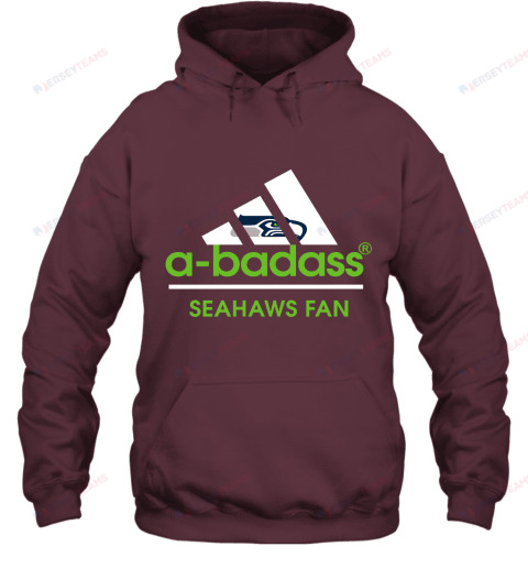 A Badass Seattle Seahawks Mashup  NFL Hoodie - Maroon