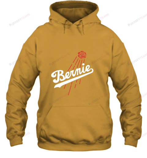 Bernie Sanders Los Angeles Dodgers Baseball MLB Hoodie - Gold