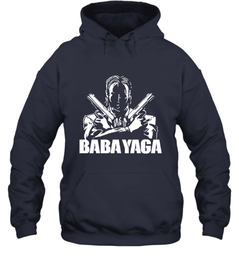 Shadow John Wick Dual Handguns The Babayaga Hoodie - Navy