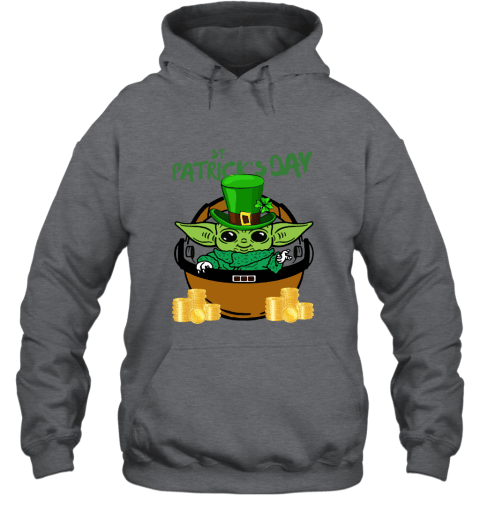 Baby Yoda St. Patrick’s Day Outfit Hoodie - Charcoal