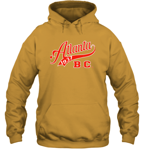Negro Baseball League Apparel Shirt Atlanta Blk Crackers Hoodie - Gold