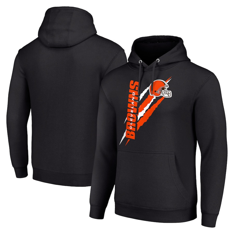 Cleveland Browns Color Scratch Pullover Hoodie - Black