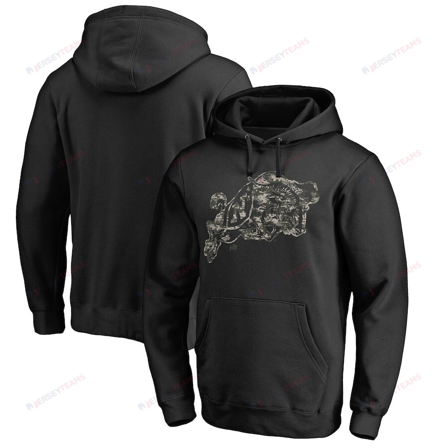 Navy Midshipmen Camo Cloak Pullover Hoodie - Black
