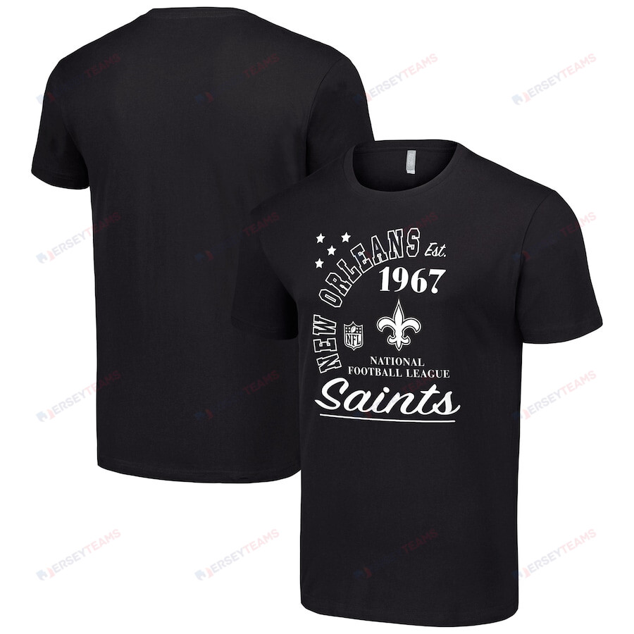New Orleans Saints Arch City Team Graphic T-Shirt - Black
