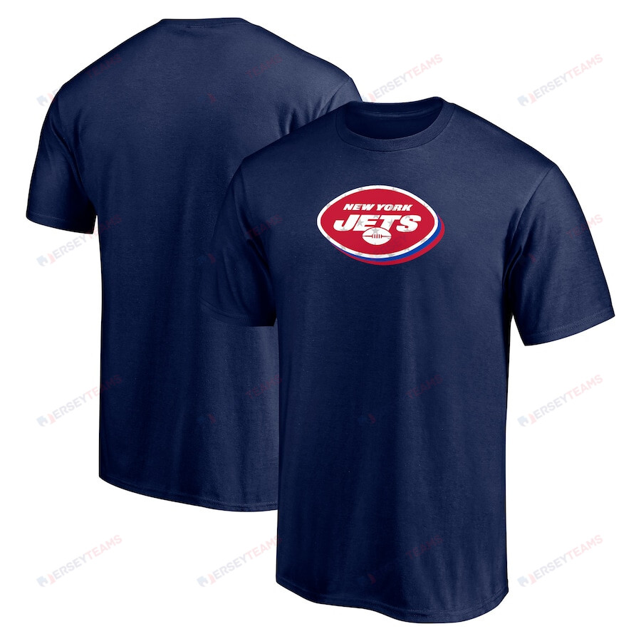 New York Jets Red White & Team T-Shirt - Navy