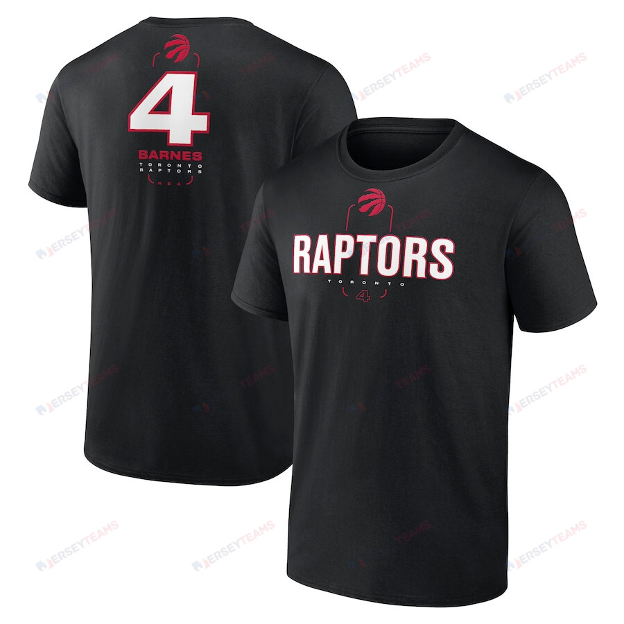 Scottie Barnes Toronto Raptors Behind The Back Name & Number T-Shirt - Black