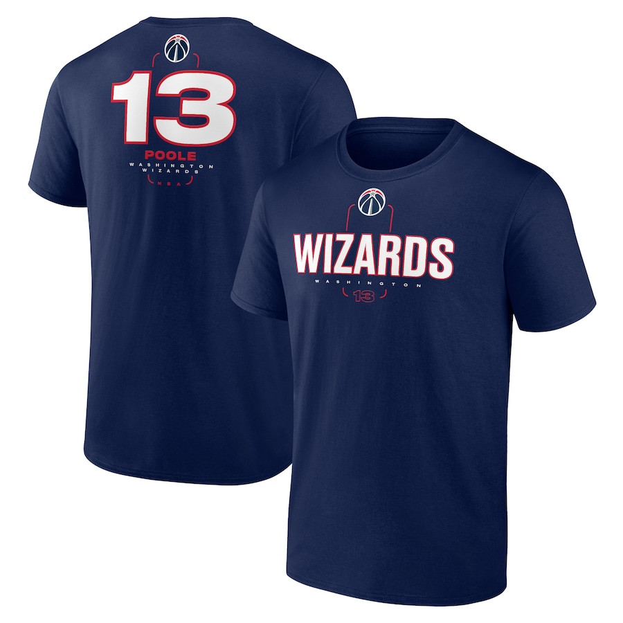 Jordan Poole Washington Wizards Behind The Back Name & Number T-Shirt - Navy