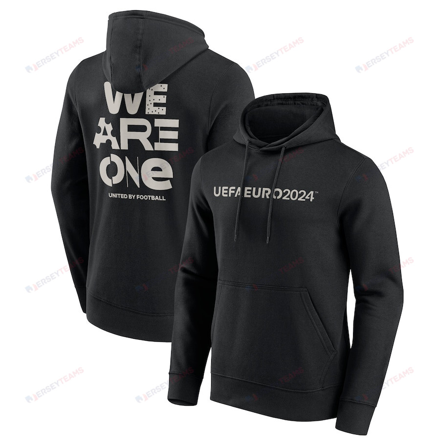 UEFA Euro 2024 United By Football Graphic Hoodie - Black