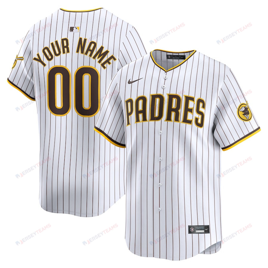 San Diego Padres Home  Custom YOUTH Jersey - White