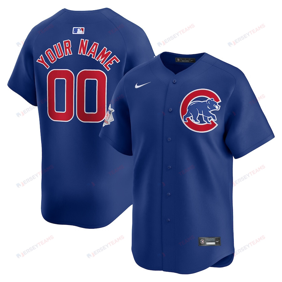 Chicago Cubs Alternate  Custom Men Jersey - Royal