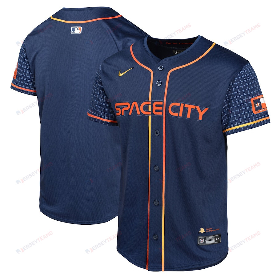 Houston Astros City Connect  YOUTH Jersey - Navy