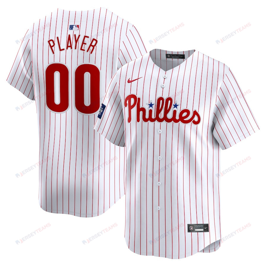 Philadelphia Phillies 2024 MLB World Tour London Series Home  Custom Men Jersey - White