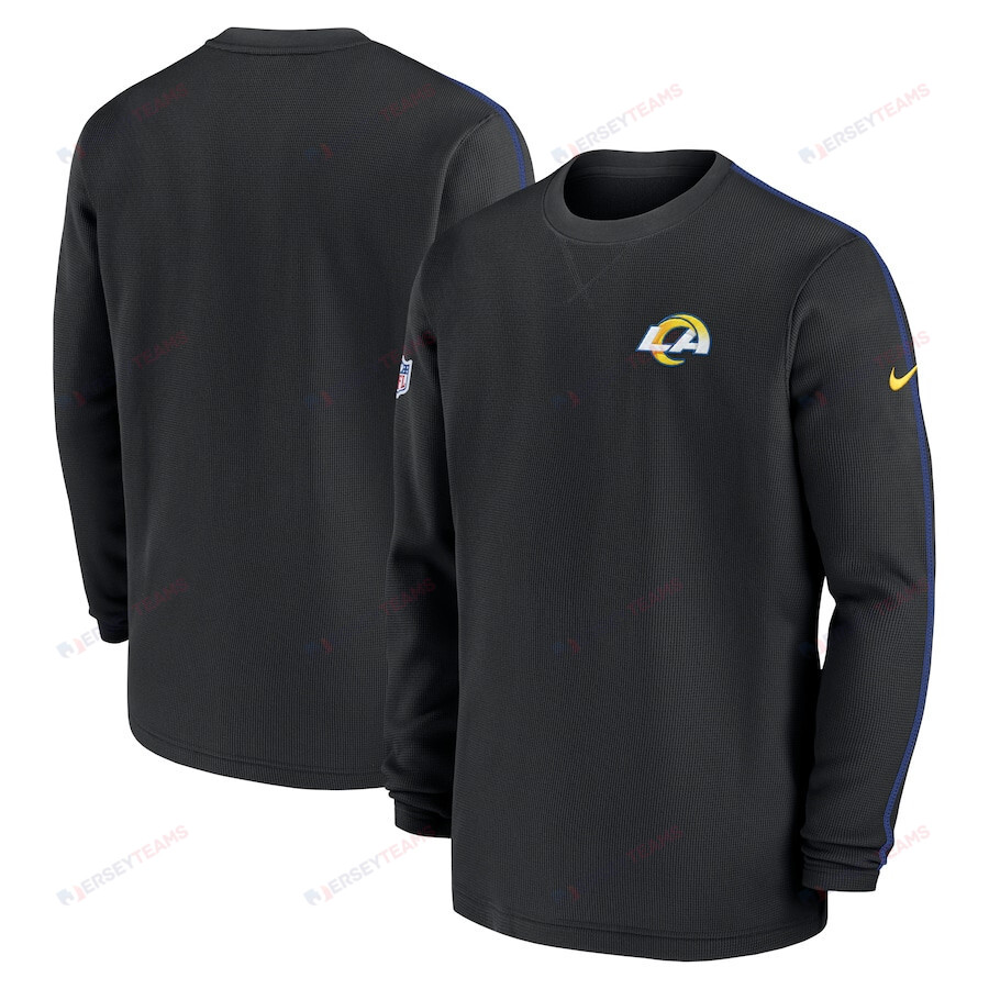 Los Angeles Rams 2024 Sideline Long Sleeve Shirt - Men's Black