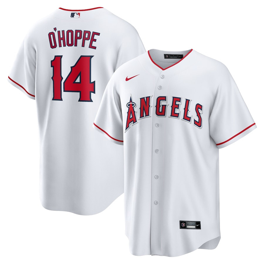 Logan O'Hoppe 14 Los Angeles Angels Home Men Jersey - White
