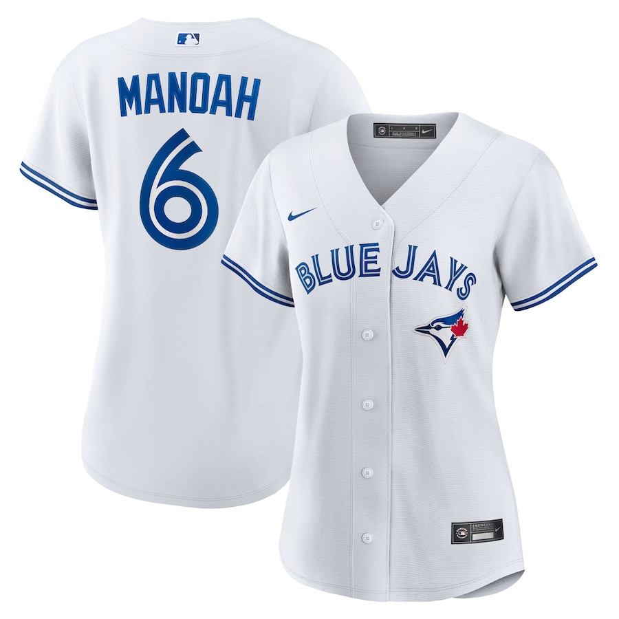 Alek Manoah 6 Toronto Blue Jays Women's Home Jersey - White