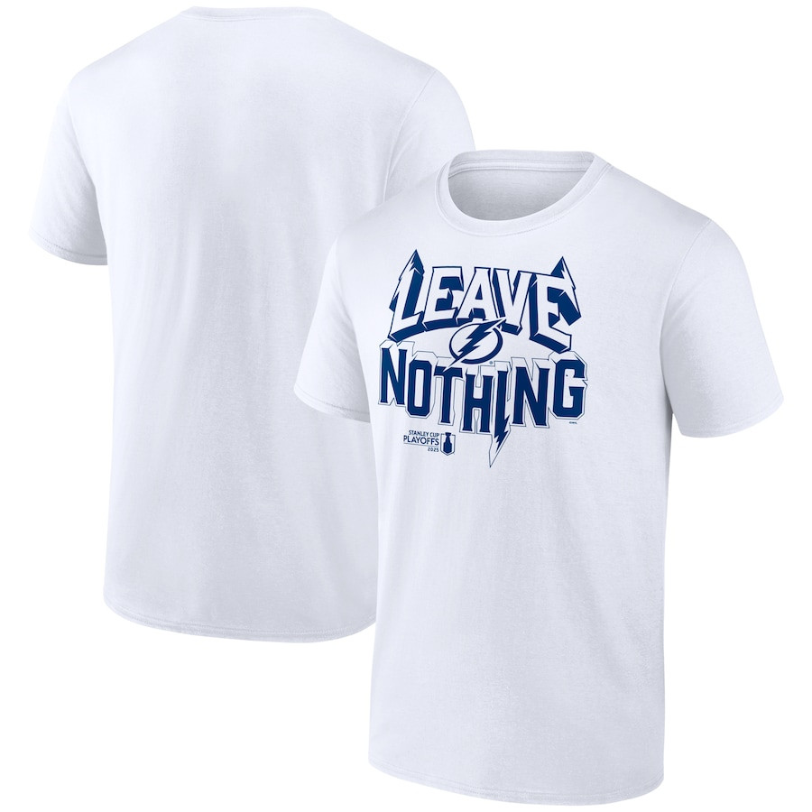 Tampa Bay Lightning 2025 Stanley Cup Playoffs Slogan T-Shirt - White