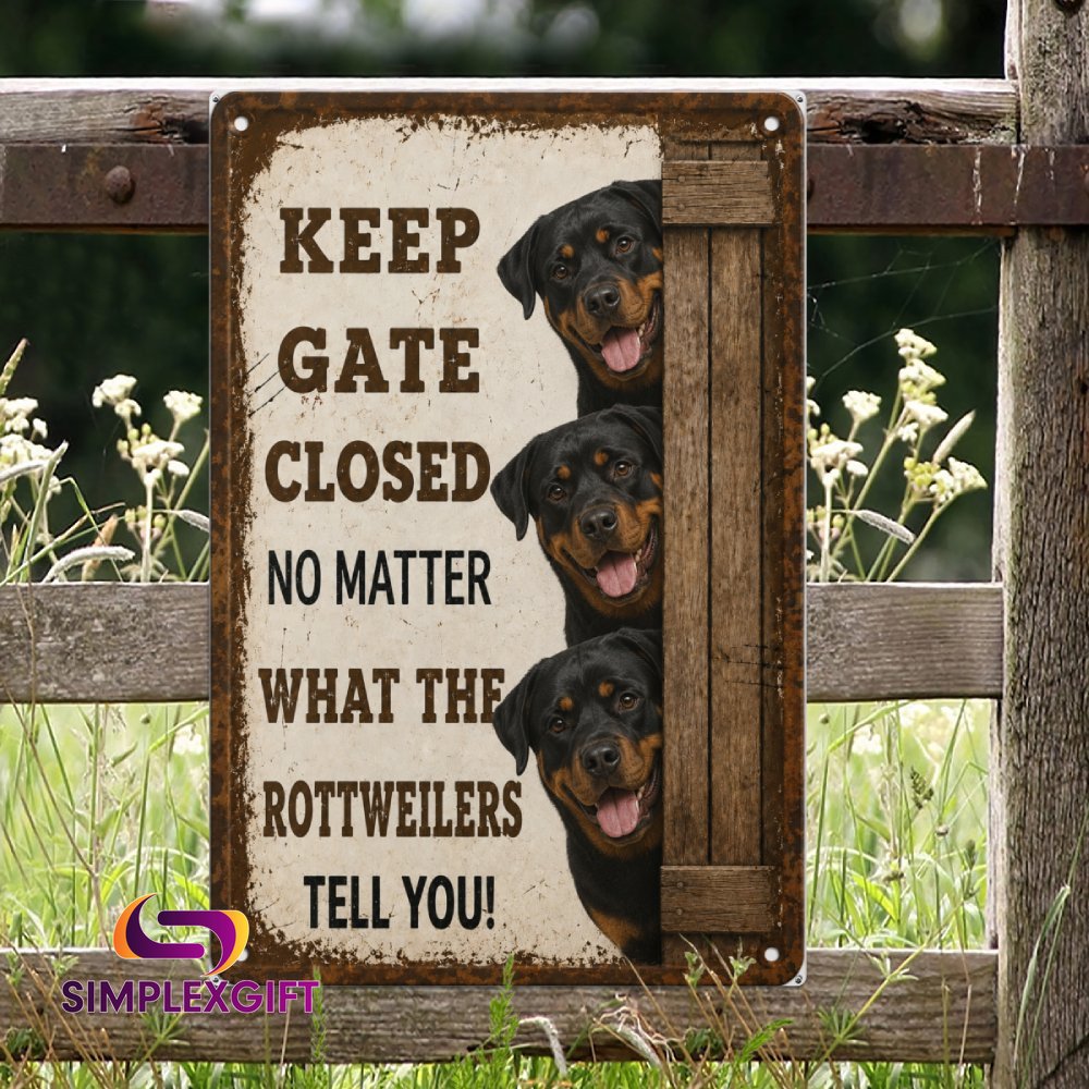 Starting Soon Rottweiler Sign Premium Rottweiler Metal Sign 2 - simplexgift