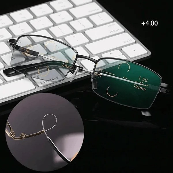 Titanium Progressive Far And Near Dual - Use Reading Glasses