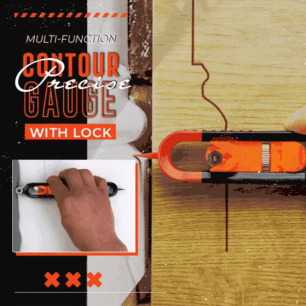 Precise Contour Gauge with Lock