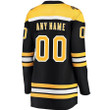 Boston Bruins Women's Home Breakaway Custom Jersey - Black, NHL Jersey - Pocopato