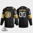 Boston Bruins Youth's Custom #00 2020-21 2021 Golden Edition Limited Jersey, Black , NHL Jersey - Pocopato