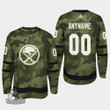 Buffalo Sabres Men's Custom 2019 Armed Special Forces Jersey, Camo, NHL Jersey - Pocopato