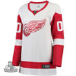 Detroit Red Wings Women's Away Breakaway Custom Jersey, White, NHL Jersey - Pocopato