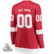 Detroit Red Wings Women's Home Breakaway Custom Jersey, Red, NHL Jersey - Pocopato