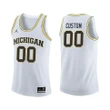 Youth Michigan Wolverines White Custom Basketball Jersey , NCAA jerseys