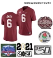 Men Alabama Crimson Tide #6 DeVonta Smith NCAA Football 2021 Jersey Red Jersey , NCAA jerseys