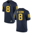 Men’s Michigan Wolverines #8 John O’Korn Navy Blue NCAA Jersey Jersey , NCAA jerseys