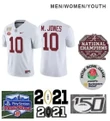 Men Alabama Crimson Tide #10 Mac Jones Football Jersey 2021 White Jersey , NCAA jerseys