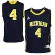 Michigan Wolverines #4 Navy Basketball Jersey , NCAA jerseys