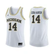 Michigan Wolverines White Rico Ozuna-Harrison Basketball Jersey , NCAA jerseys