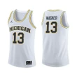 Michigan Wolverines White Moritz Wagner Basketball Jersey , NCAA jerseys