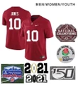 Men Alabama Crimson Tide #10 Mac Jones Football Jersey 2021 Red Jersey , NCAA jerseys