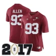 Male Alabama Crimson Tide #93 Jonathan Allen Crimson College Football Jersey , NCAA jerseys