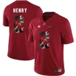 Alabama Crimson Tide Red Derrick Henry College Football Portrait Jersey , NCAA jerseys