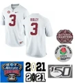 Men Alabama Crimson Tide #3 Calvin Ridley NCAA Football Jersey White Jersey , NCAA jerseys