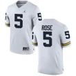 Male Michigan Wolverines White Jalen Rose NCAA Alumni Football Game Jersey , NCAA jerseys