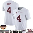 Jerry Jeudy Alabama Crimson Tide Football White Champions NCAA 150TH Jersey , NCAA jerseys