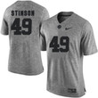 Male Alabama Crimson Tide Gray Ed Stinson NCAA Football Gridiron Gray Limited Jersey , NCAA jerseys