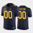 Youth Michigan Wolverines Custom Navy Home Game Jersey College Football