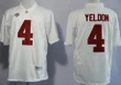 Men’s Alabama Crimson Tide #4 T.J Yeldon White NCAA Jersey Jersey , NCAA jerseys